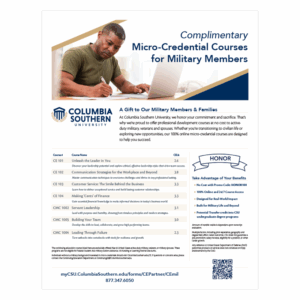 CSU Military CEU Promotion Flyer